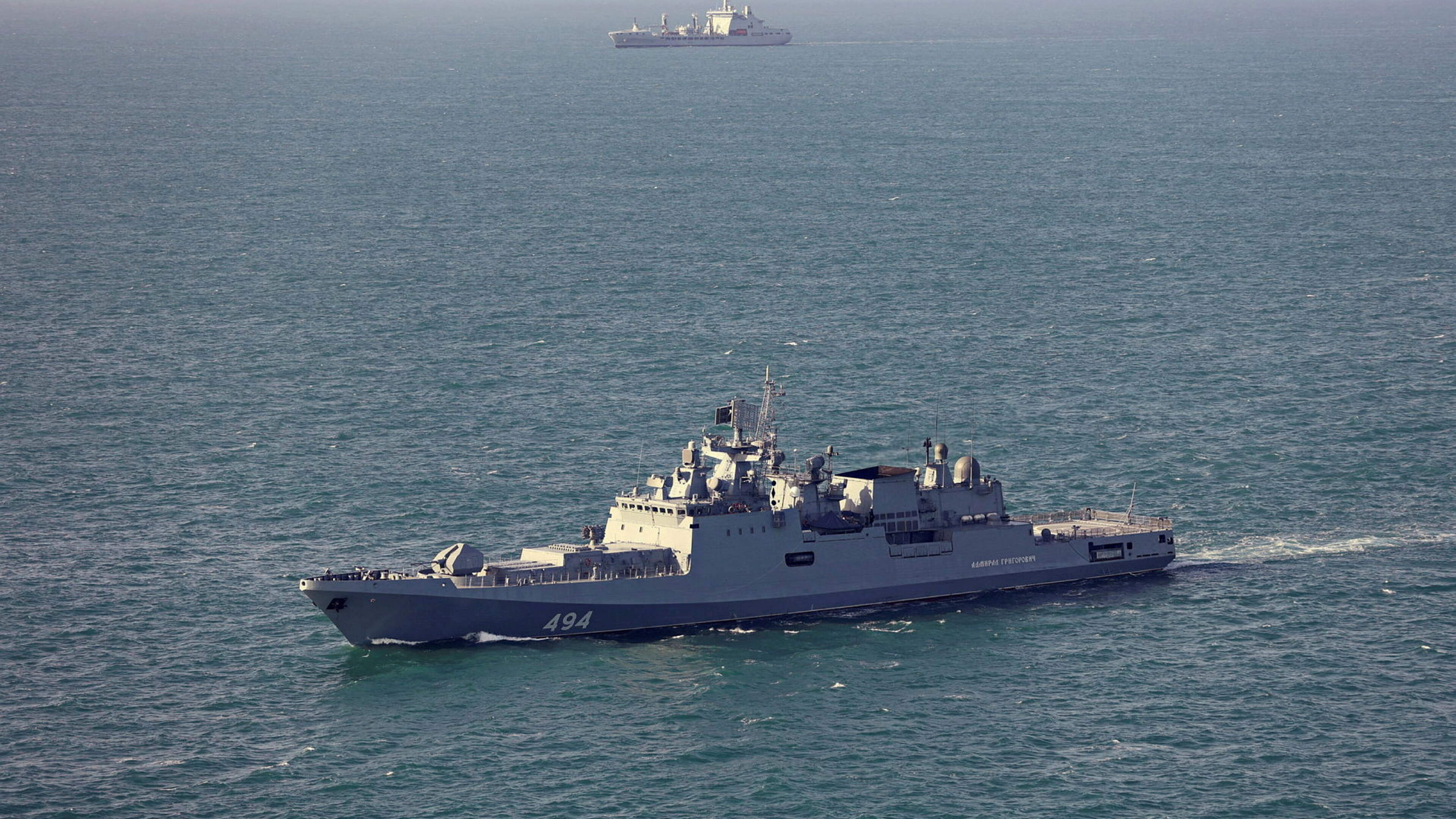 ‘Drifting’ Russian warship fired shots at British yacht to ‘prevent collision’